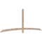 Ekena Millwork Bellingham Smooth Timber Gable Bracket, Douglas Fir, 108"W x 40"H x 1 1/2"D x 3 1/2"F, 9/12 Pitch GBW108X40X0204BEL00SDF - alternate 4